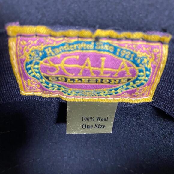 Scala Wool Hat Womens O/S Academia Mid-Century Mod Old Money Quiet Luxury Retro - Picture 10 of 13